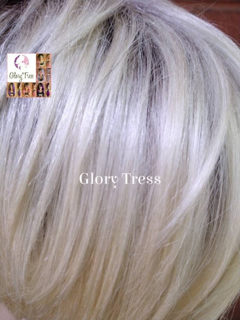 Short Razor Cut Full Wig | Pixie Cut | 100% Human Hair Wig | Ombre Blonde 613