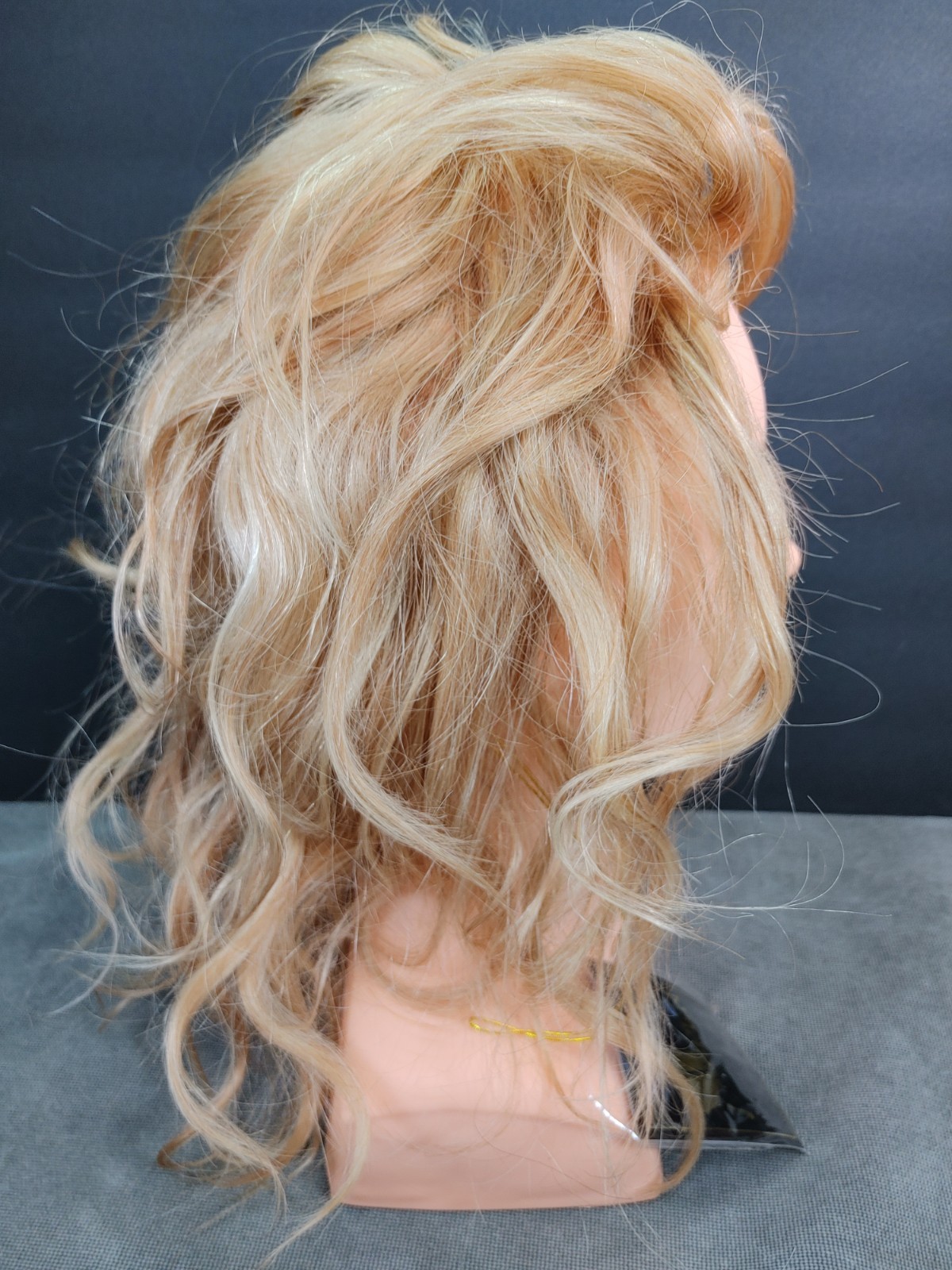 Aspen Human Hair Wig Mono Top Hand Tied Wavy Golden Blonde – New-Needs TLC