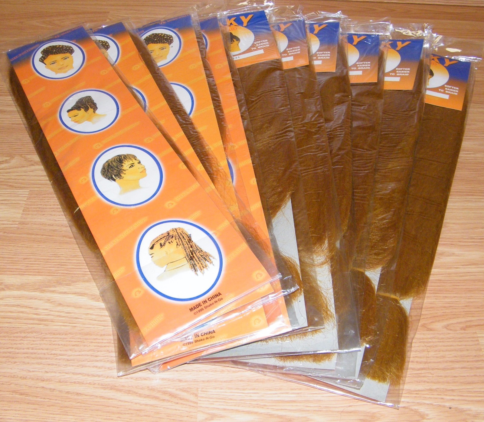 LOT of (10) Shake-N-Go Fashion Yaky Braid Color 30/144 – 100% Synthetic Fiber