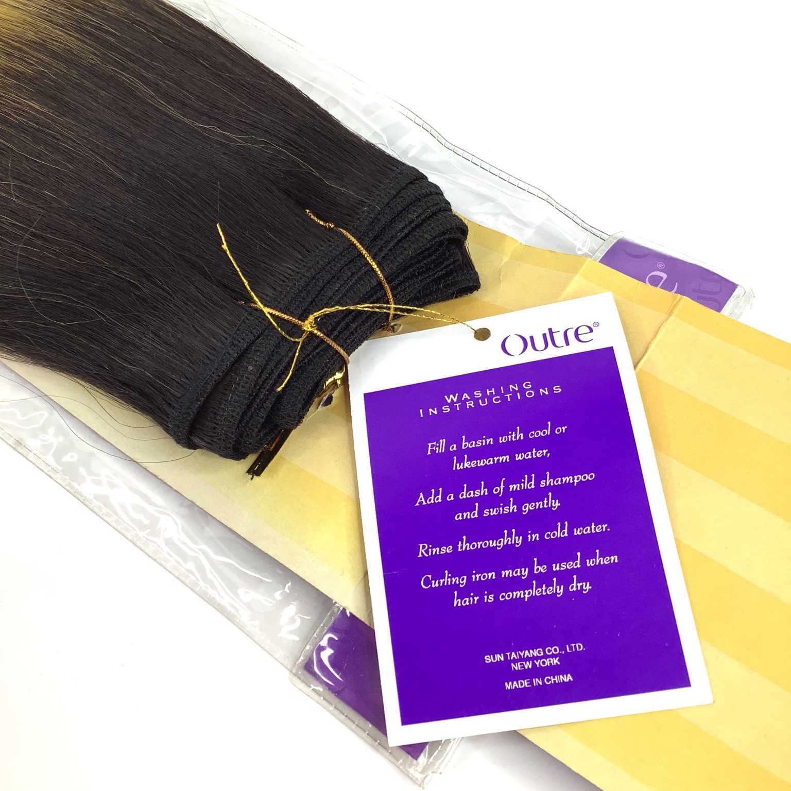 Outre Premium New Yaki 100% Human Hair Extensions T1B/144 Ombre