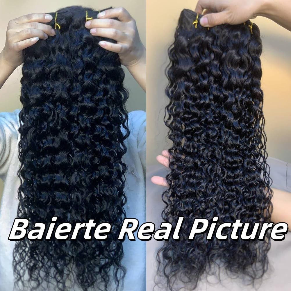 Baierte Water Wave Human Hair Bundles 100 Brazilian Virgin Hair 22 24 26 Inch