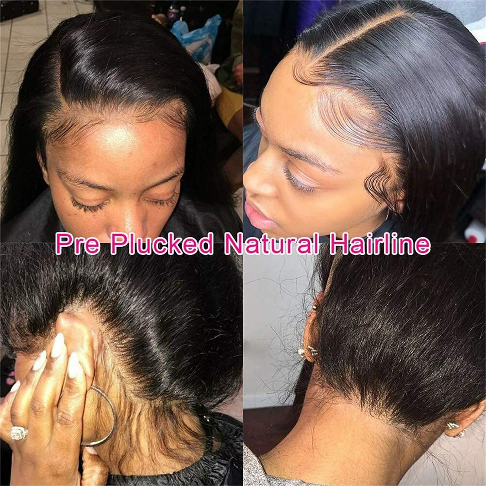 Full Lace Wigs HD Lace Straight 360 Lace Frontal Wigs Remy Brazilian Human Hair