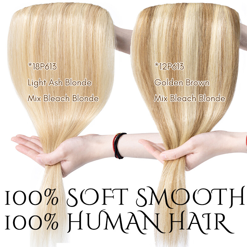 One Piece Clip in Remy Human Hair Extensions 1PCS Full Head Brunette Straight
