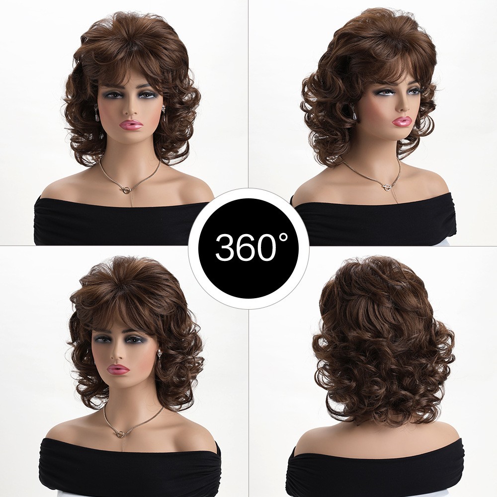 Women’s Long Wavy Synthetic Wig Heat Resistant Cosplay Halloween Party