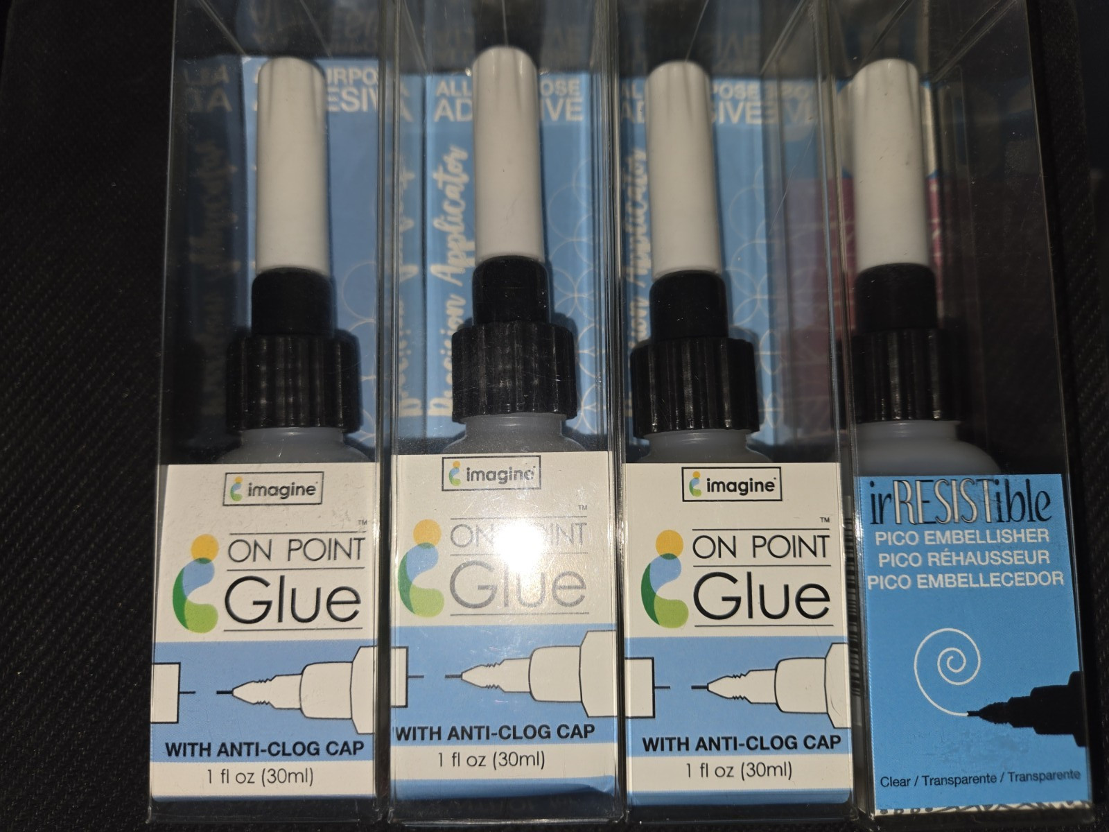 3 Pack – On Point Glue 1 fl oz-Clear – ONPKG001 + Irresistible