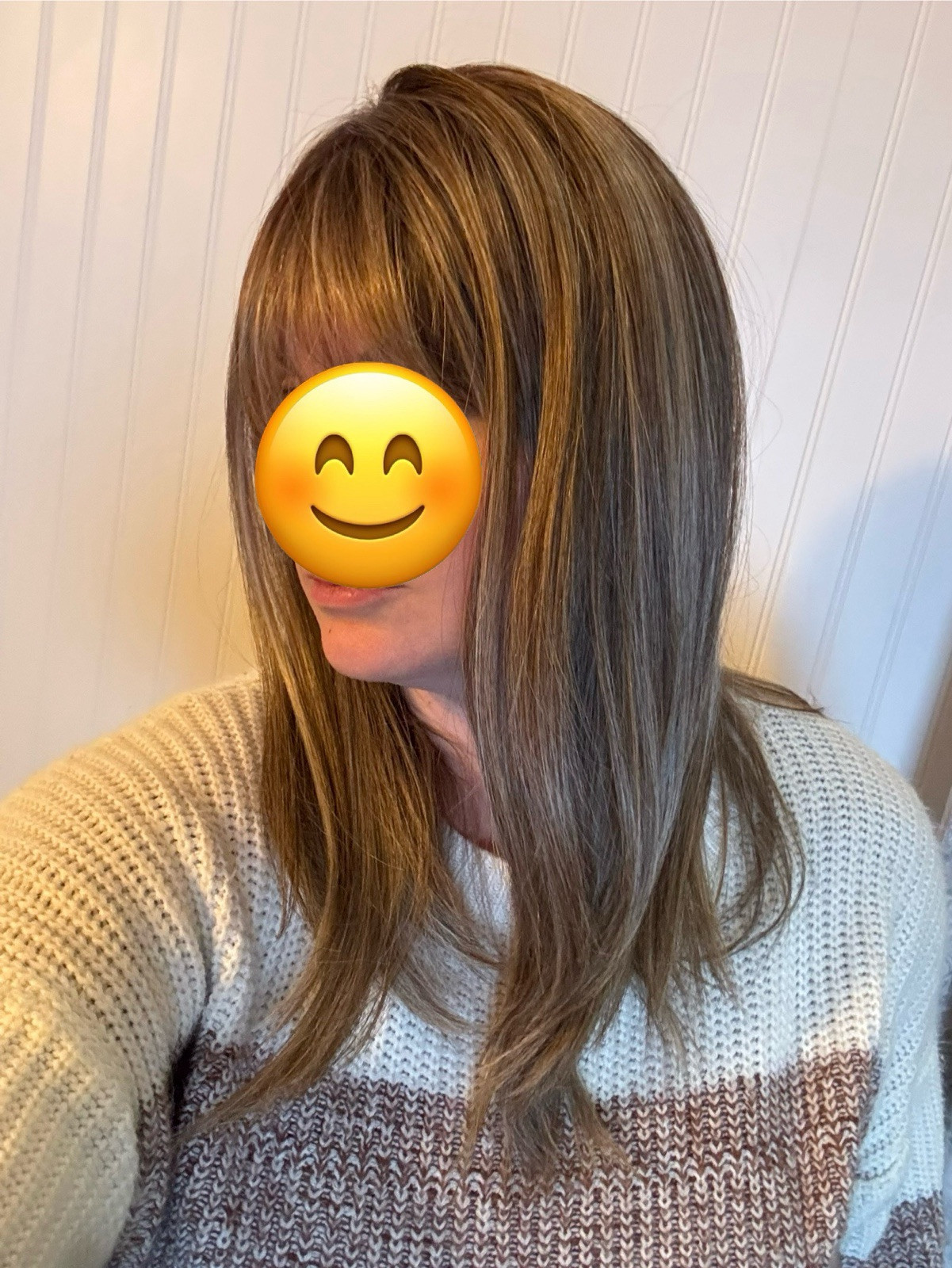 BELLE TRESS LACE FRONT MONO TOP BANGS 16” HF In Brown Sugar Sweetcream