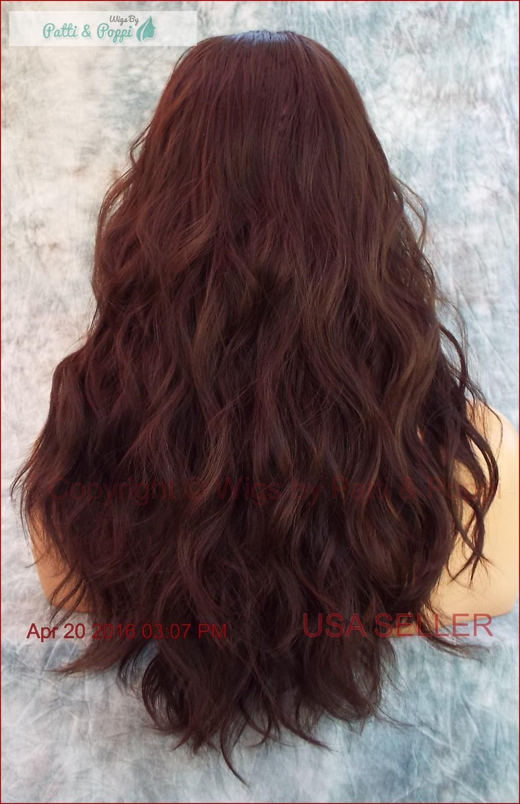 LACE FRONT HAND TIED HEAT FRIENDLY EXQUISITE SENSUAL CLR #4 WIG USA SELLER *482