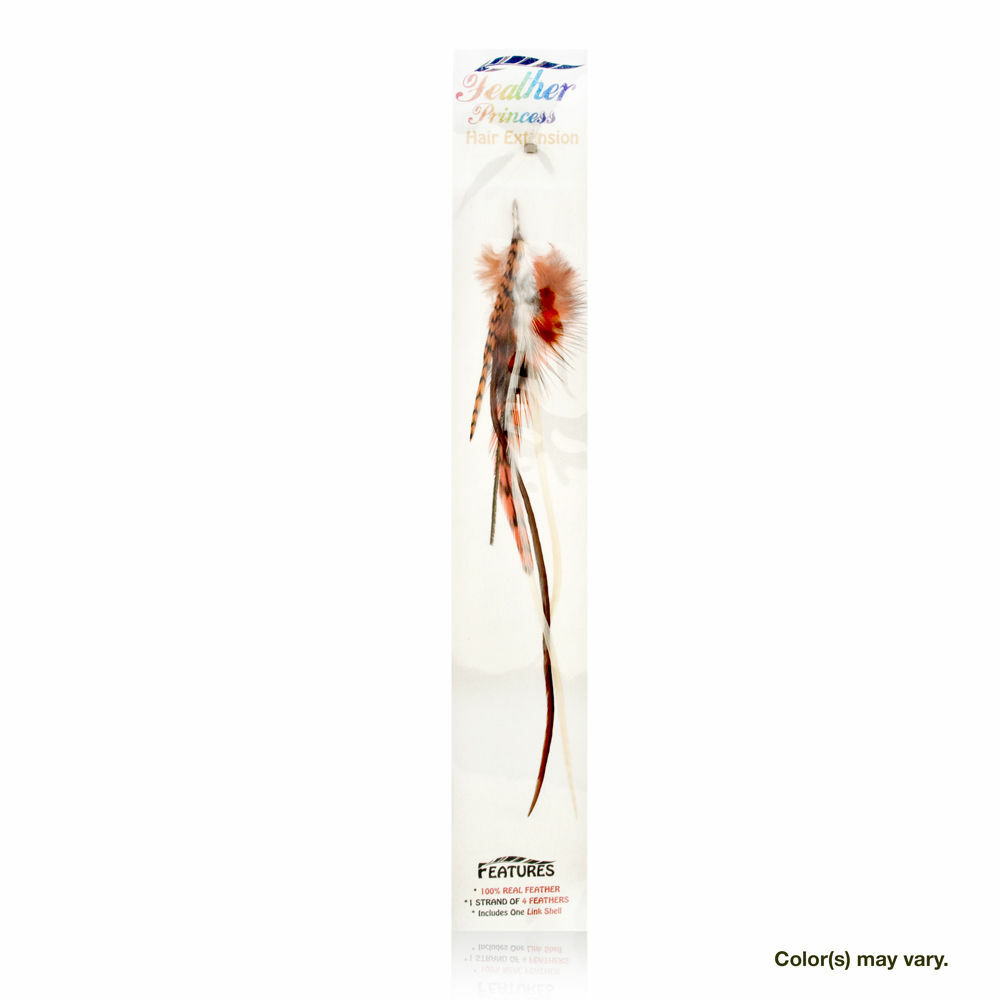 Lord Cliff Feather Fusion Hair Extension Orange Brand New