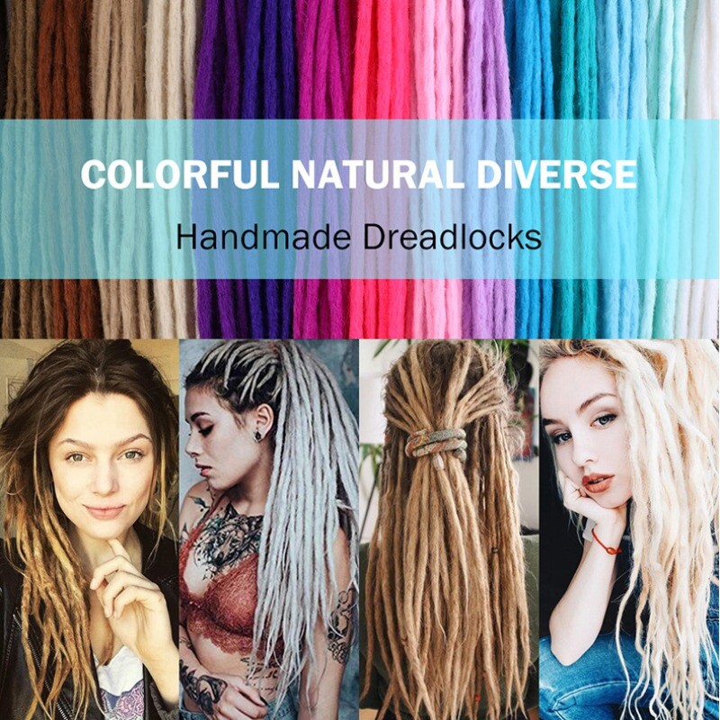 20inch Ombre Dreadlocks Hair Extensions Synthetic Crochet Braiding Dreads Loc