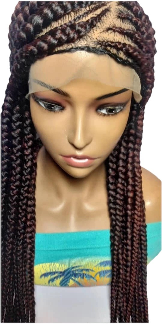 Braided Wig. Large Cornrow Braids. Full Lace With Baby Hair