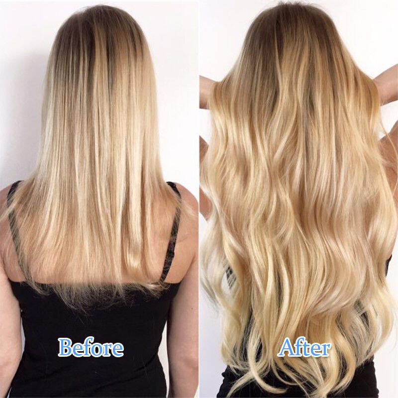 Tape in Hair Extensions Human Hair Seamless Skin Weft Remy Hair Highlight Blonde