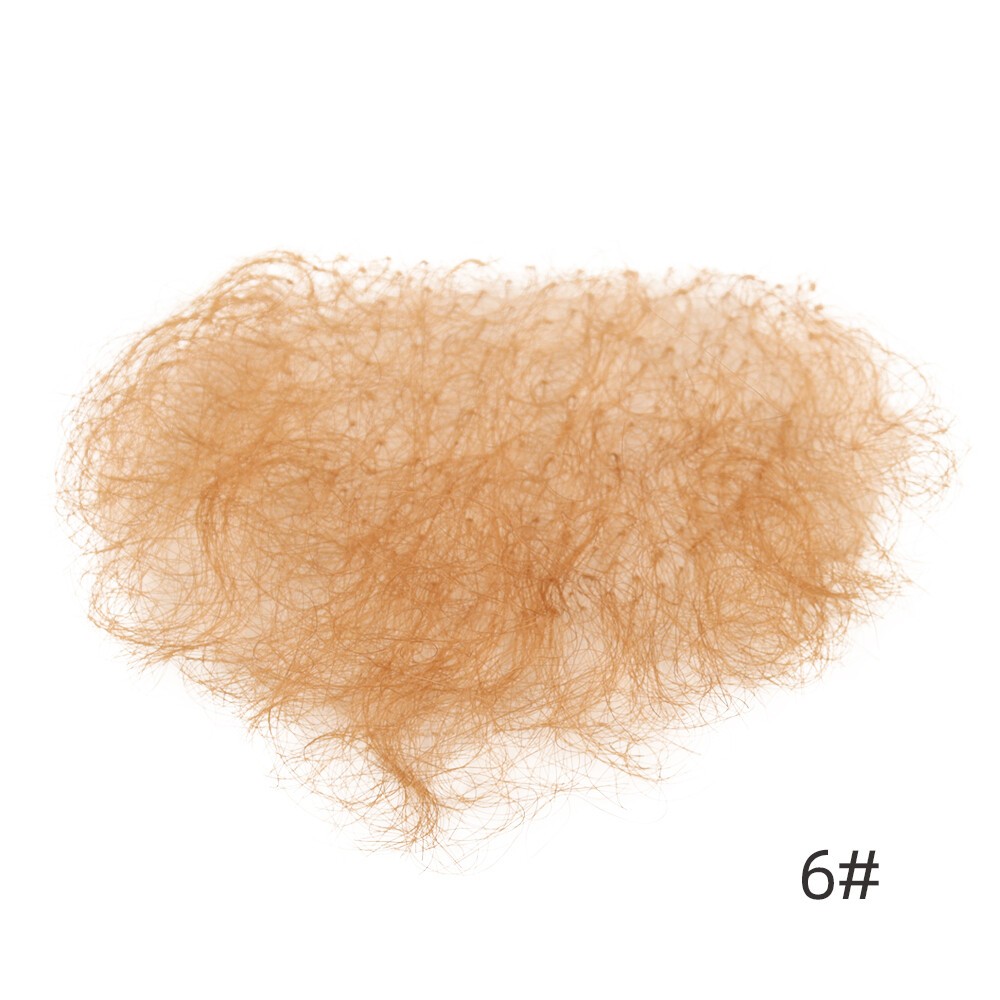 US Stock One Piece Fake Pubic Hair Beard Silicone Doll Wig High Temperature Wire