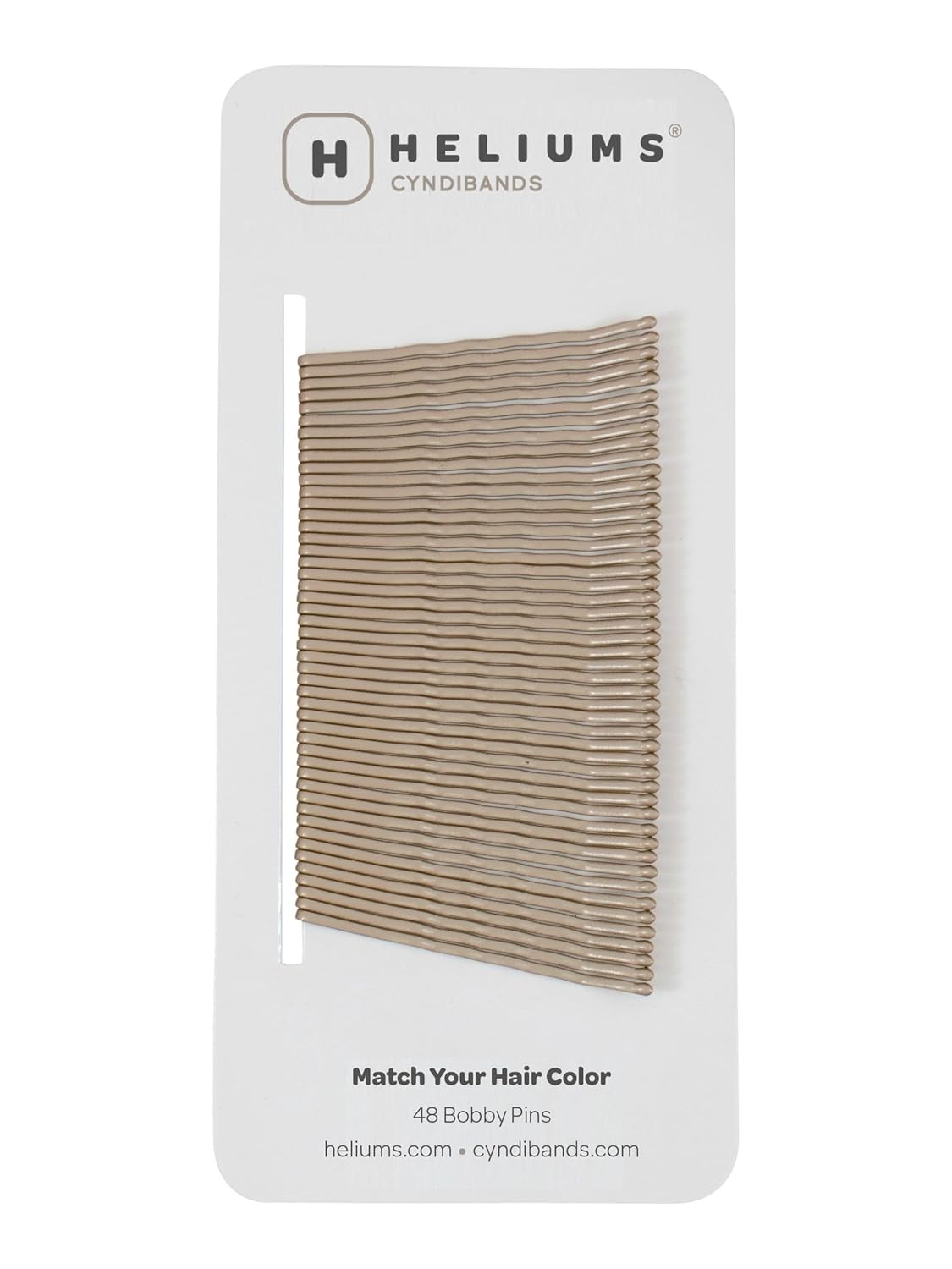 Heliums Bobby Pins – Dark Blonde – 2 Inch Wavy Hair Pins, – 48 Count