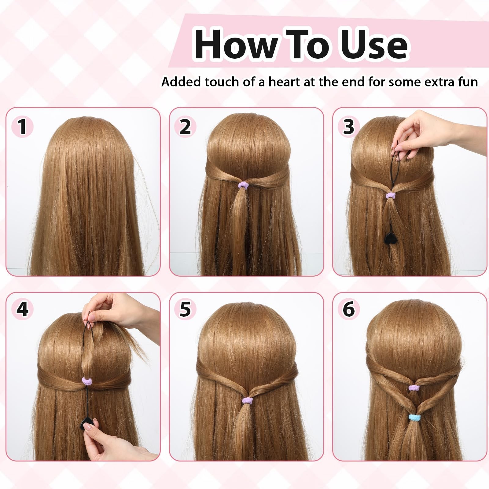 12 PCS Quick Hair Beader Tool, Black Beaders for Braids, For Girls Women Pony…