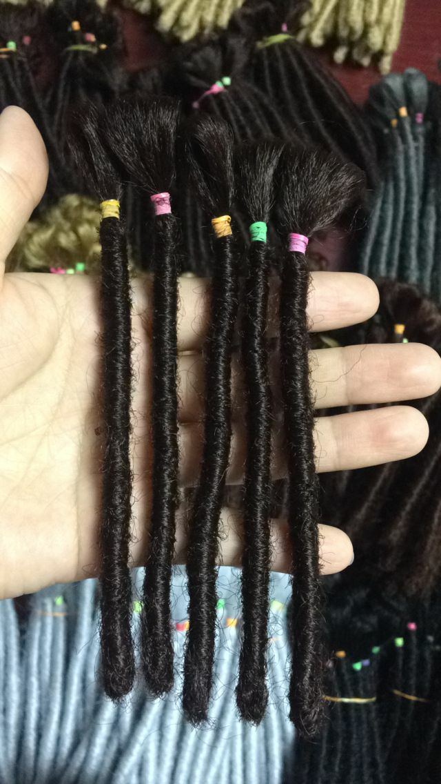 6″ Men Short Dreadlocks Hip Hop Dreads Reggae Locs Crochet Braids Hair Extension