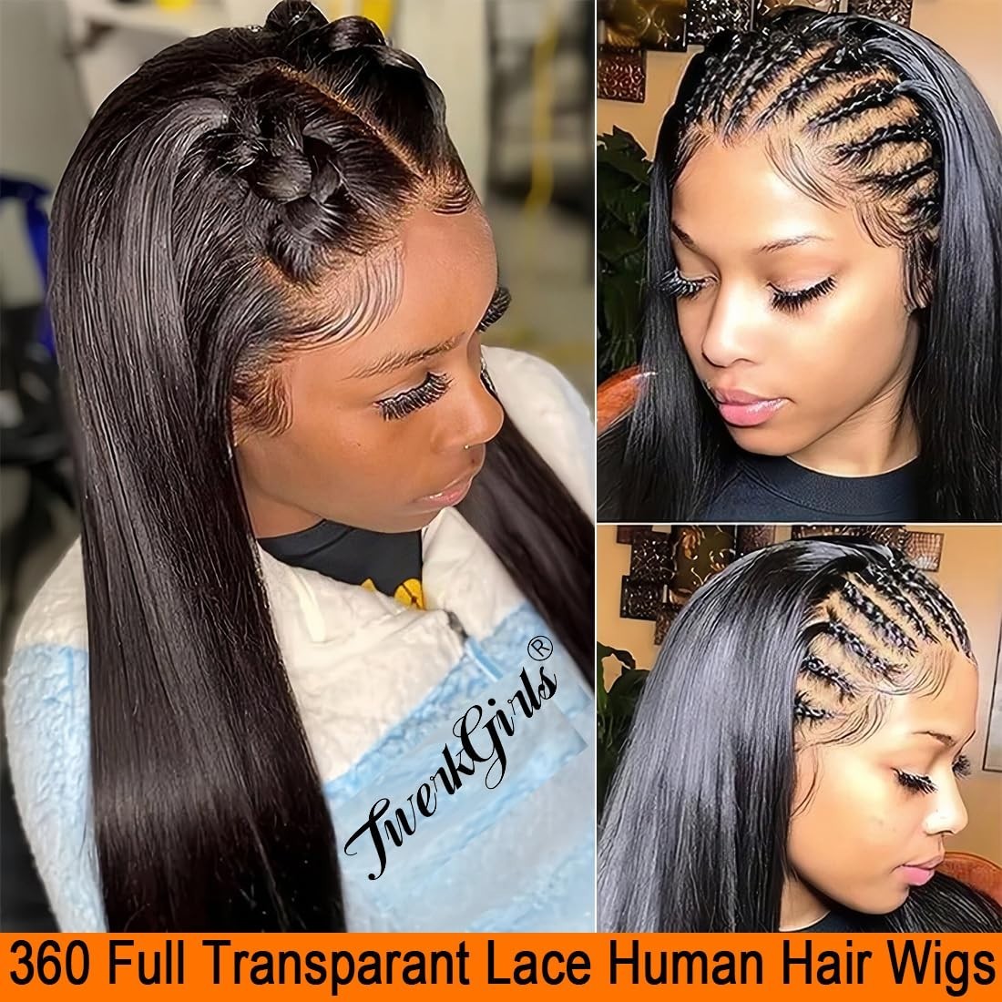 26″ 200% Density 360 Lace Front Wig – Pre-Plucked, Glueless, HD Transparent, Dra