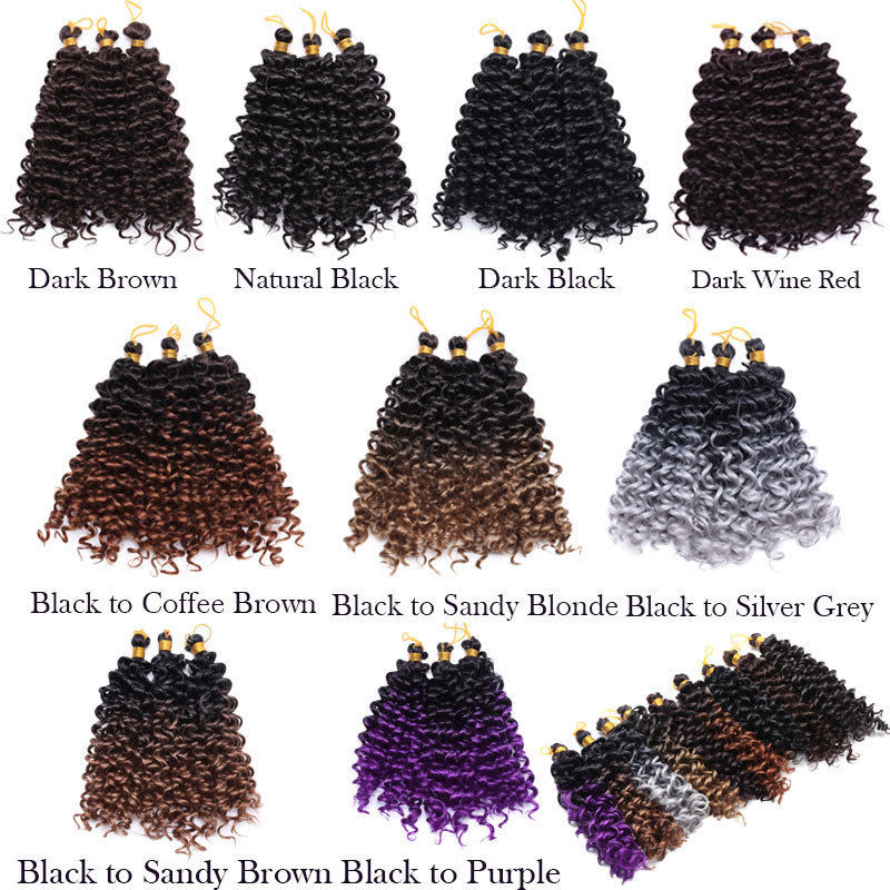 Curly Kinky Deep Wave 3 Bundle Thick Afro Crochet As Human Hair Brazilian 90g US