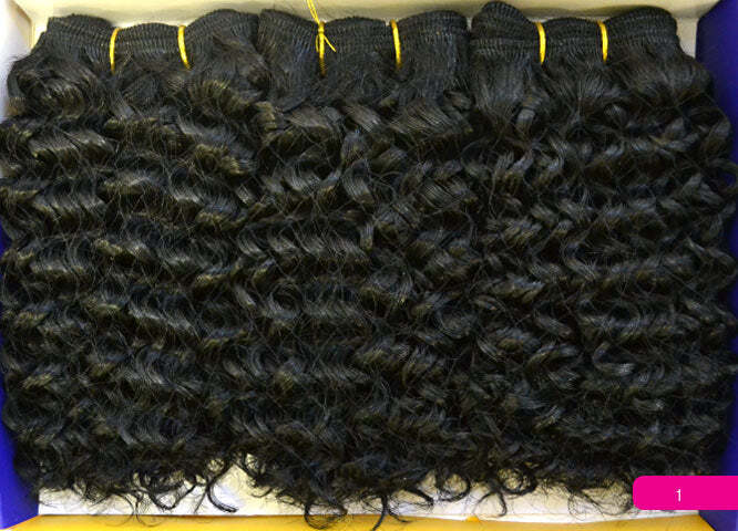 MilkyWay Que Shortcut Series Human Hair Blend Weave – JERRY CURL 3 PCS