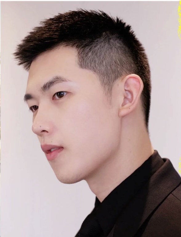 Men’s Short Toppers Hairpiece Real Human Hair Clip in Tape Hair Pieces Wig