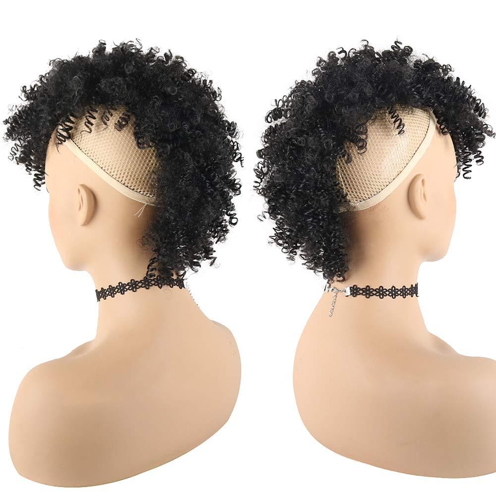 Afo kinky Curly Monk Hair Closure for women or Men Everyday Wear Hair Piece