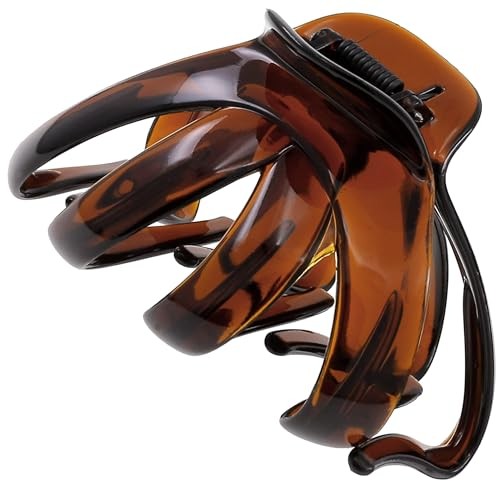 Paris AD716 Octopus French Hair Clips for Women Thick Tortoise Shell 3.5″