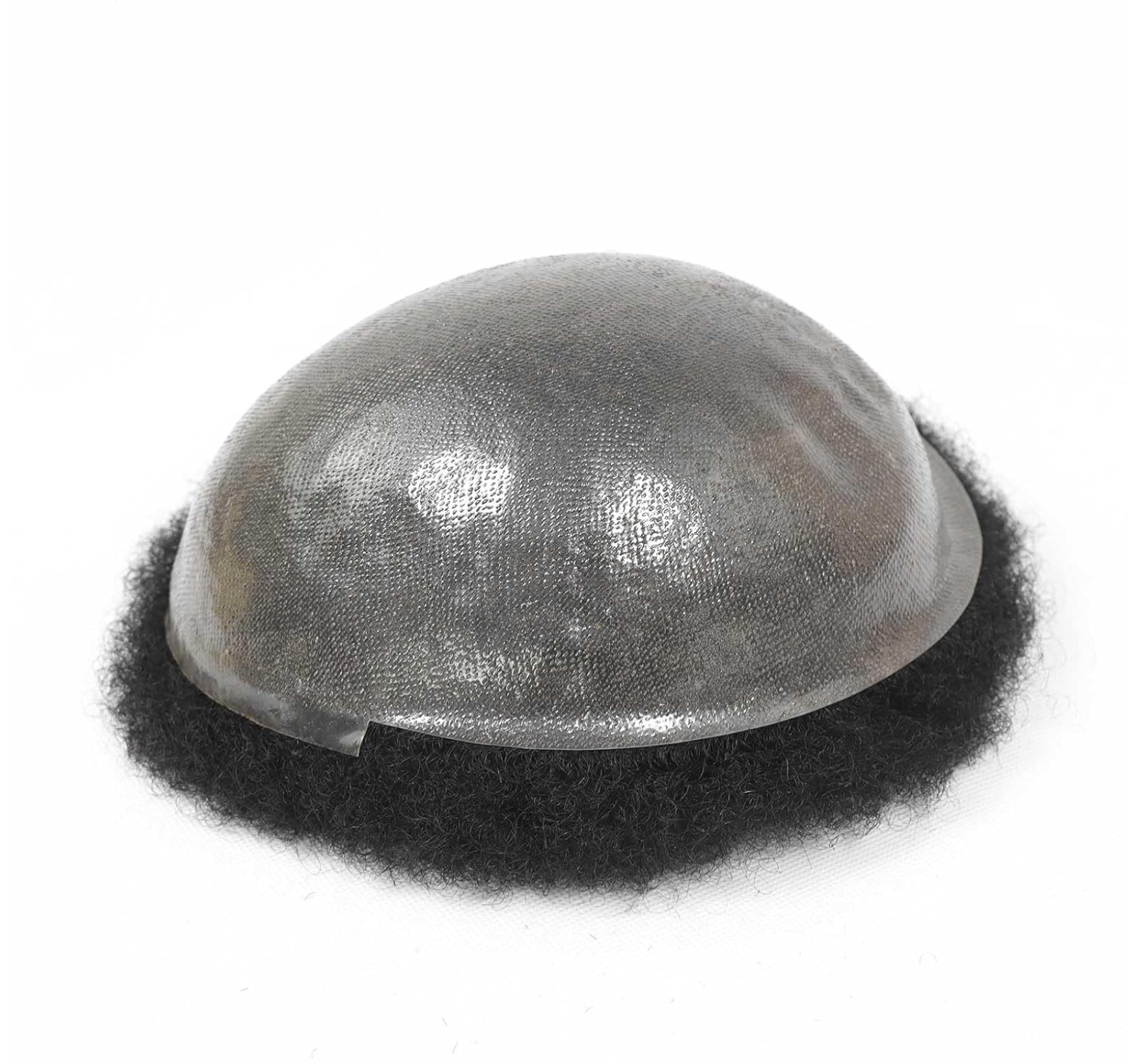 Afro Toupee for Men Thin Skin Human Hair Replacement System Male Toupee – #1