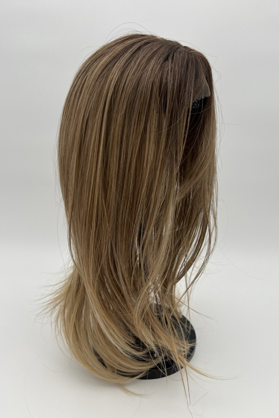 Ombre Brown Blonde Long Straight 18in Women Premium Hair Topper