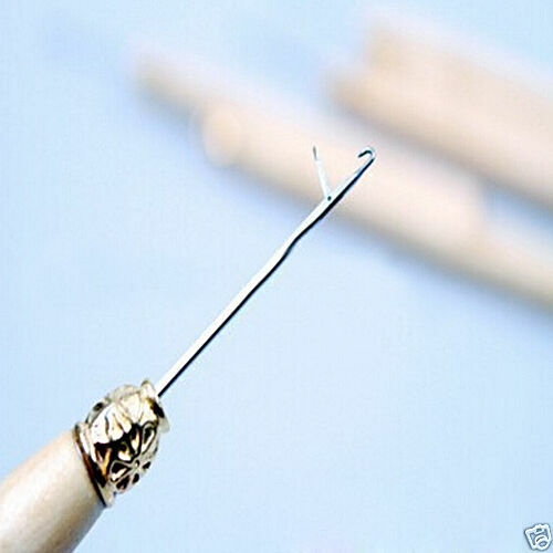USA-1PC convenient Hook Ventilating Needle – Make/style/repair your own lace wig