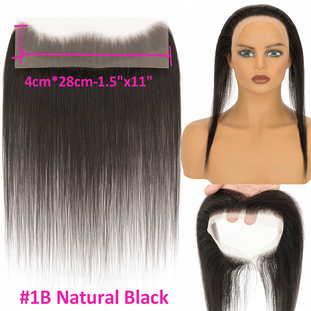 Lace Hairline Replacement Forehead Hairpieces Remy Human Hair Natural For Women