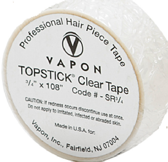 Vapon Topstick Clear Double Sided 2-Roll 3/4″x 108″Adhesive Tape Wigs,Hair Piece