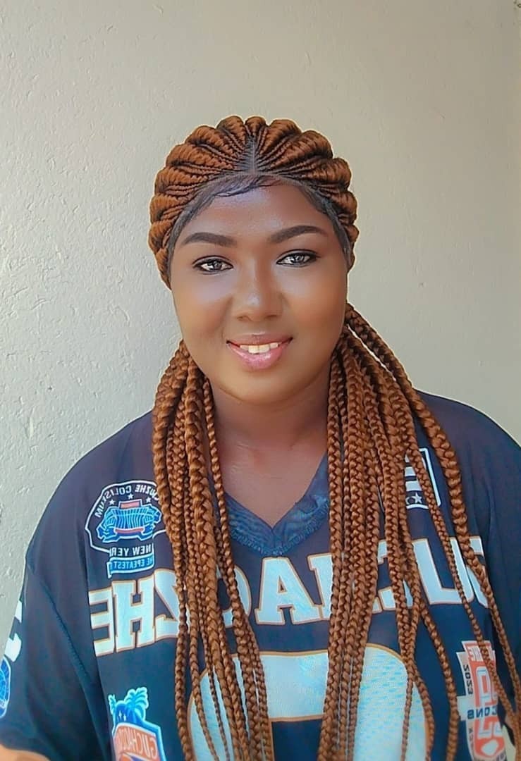 Long Auburn Synthetic Pre-Looped Braided Hair Extensions 21-30in for Women