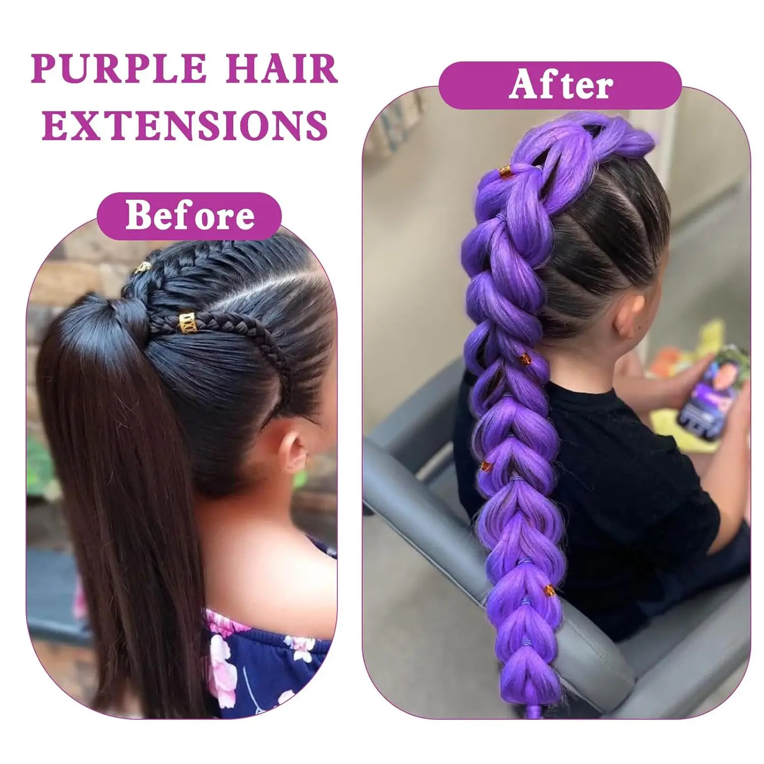 Colorful Synthetic Ombre Jumbo Braiding Hair Hair Extensions for Women Cosplay