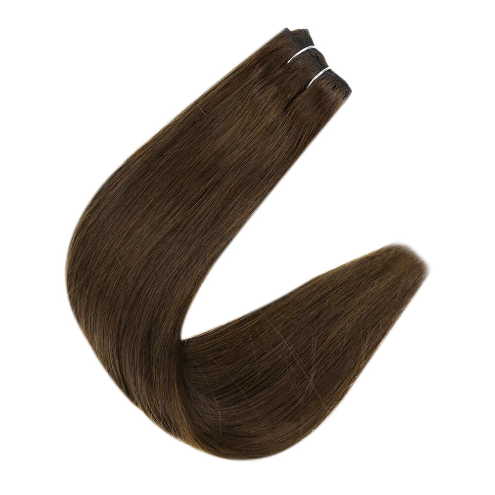 Dark Brown Straight Weave Hair Extension 100 Human Ali Bundle