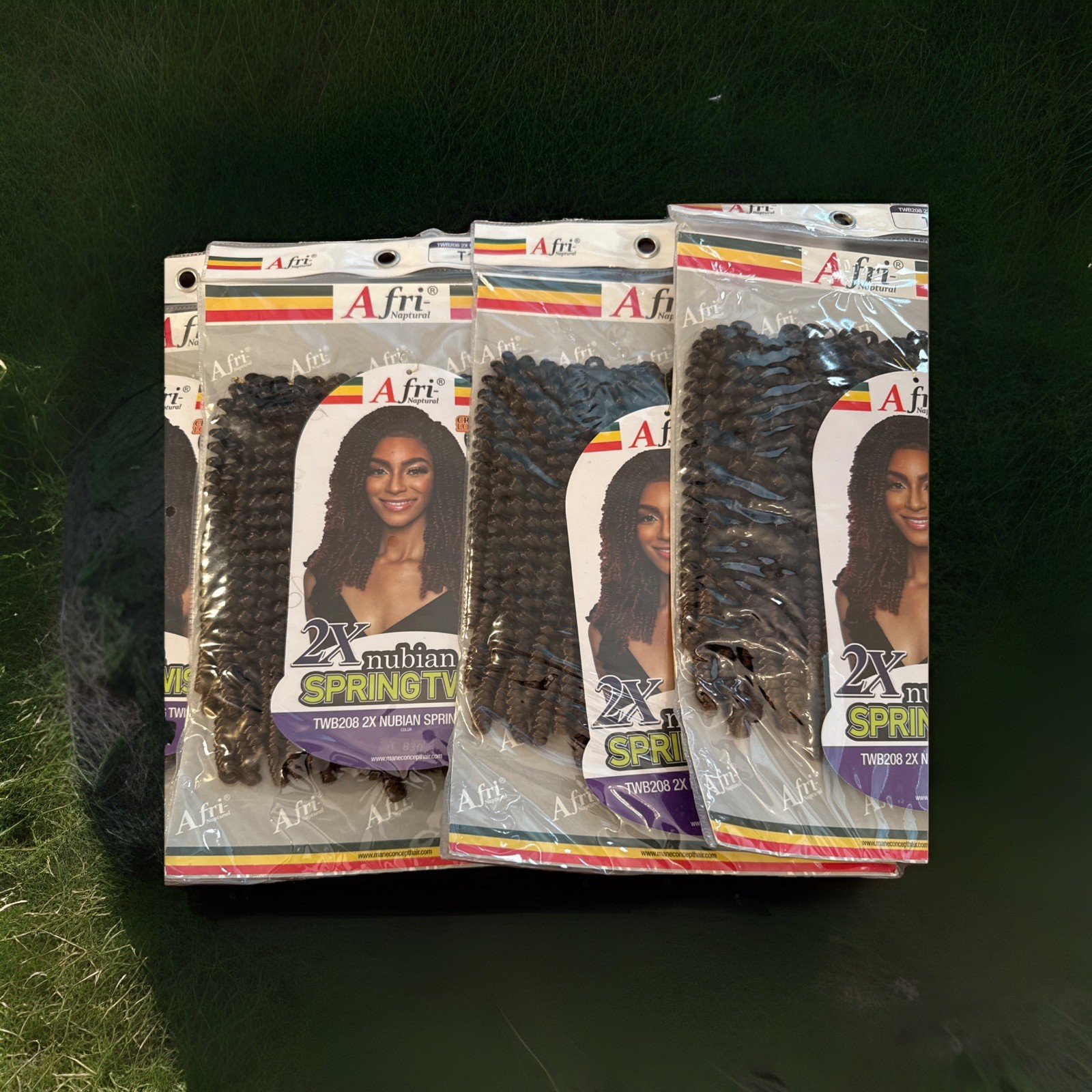 African Naptural Nubian Spring Crochet Loop Color T1B30Hair. 5-packs. New Packs