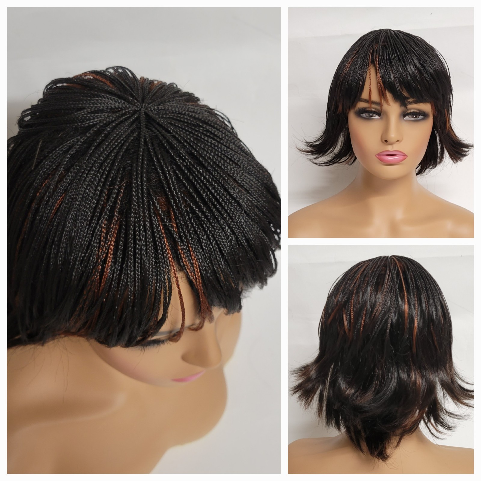 🎀 Micro Braided With Wind Blown Bob Wig Fashion Daily KANE KALON JAPAN ORIGIN