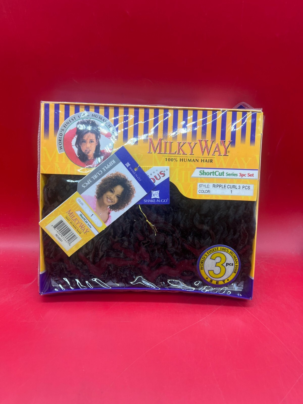 Milky Way Shake-N-Go 100% Human Hair Short Cut Series (Choose Shade) RIPPLE CURL