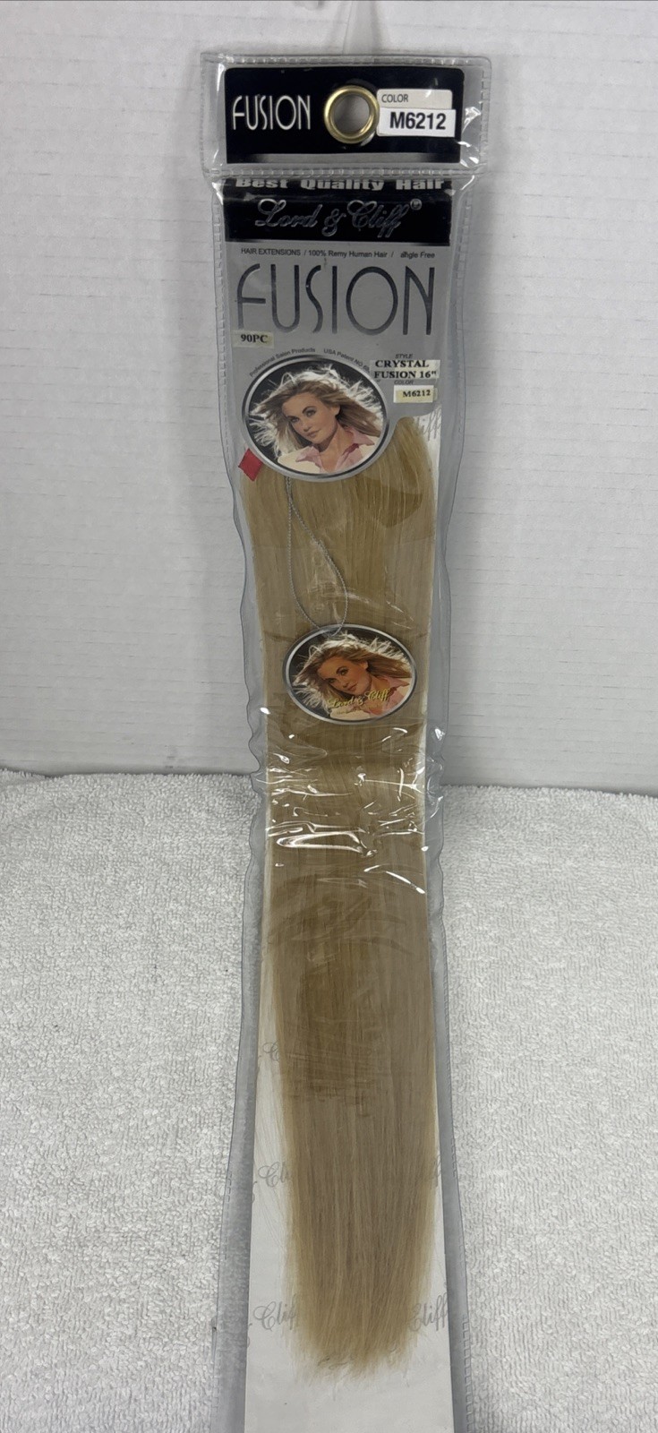 Lord & Cliff Fusion 100% Remy Human Hair I Tip 90 Pieces Extensions 16” M6212