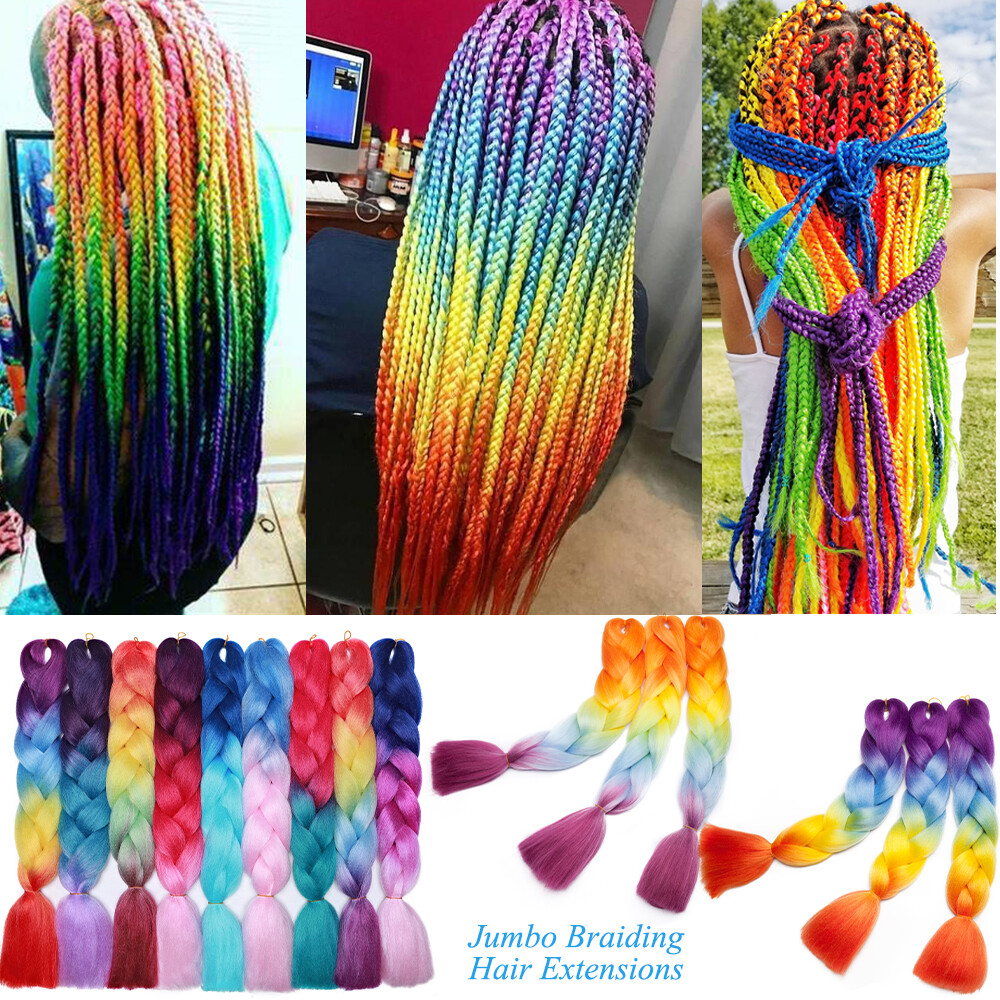 24″Jumbo Afo Crochet Braiding Hair Box Twist Braided Hair Extensions For Woman