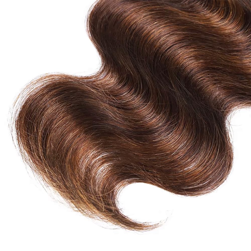 Ombre Brown Highlight Human Hair Bundles T1BP4/30 Body Wave Human Hair 3 Bundles
