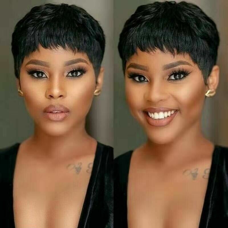 Pixie Cut Wigs Human Hair for Black Women Short Wigs Glueless