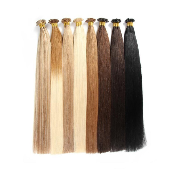 18″/20″/22″ Indian 100% Remy Human Utips Nail Tip Hair Extensions Double Draw