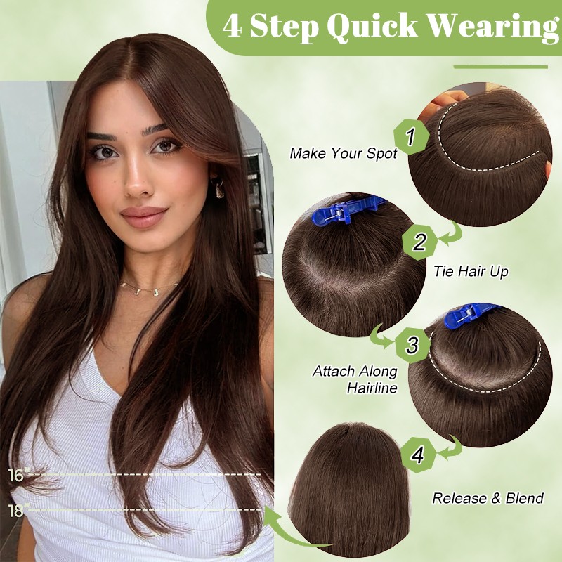 CLEARANCE Clip in on One Piece Real Remy Human Hair Extensions Full Head Thick