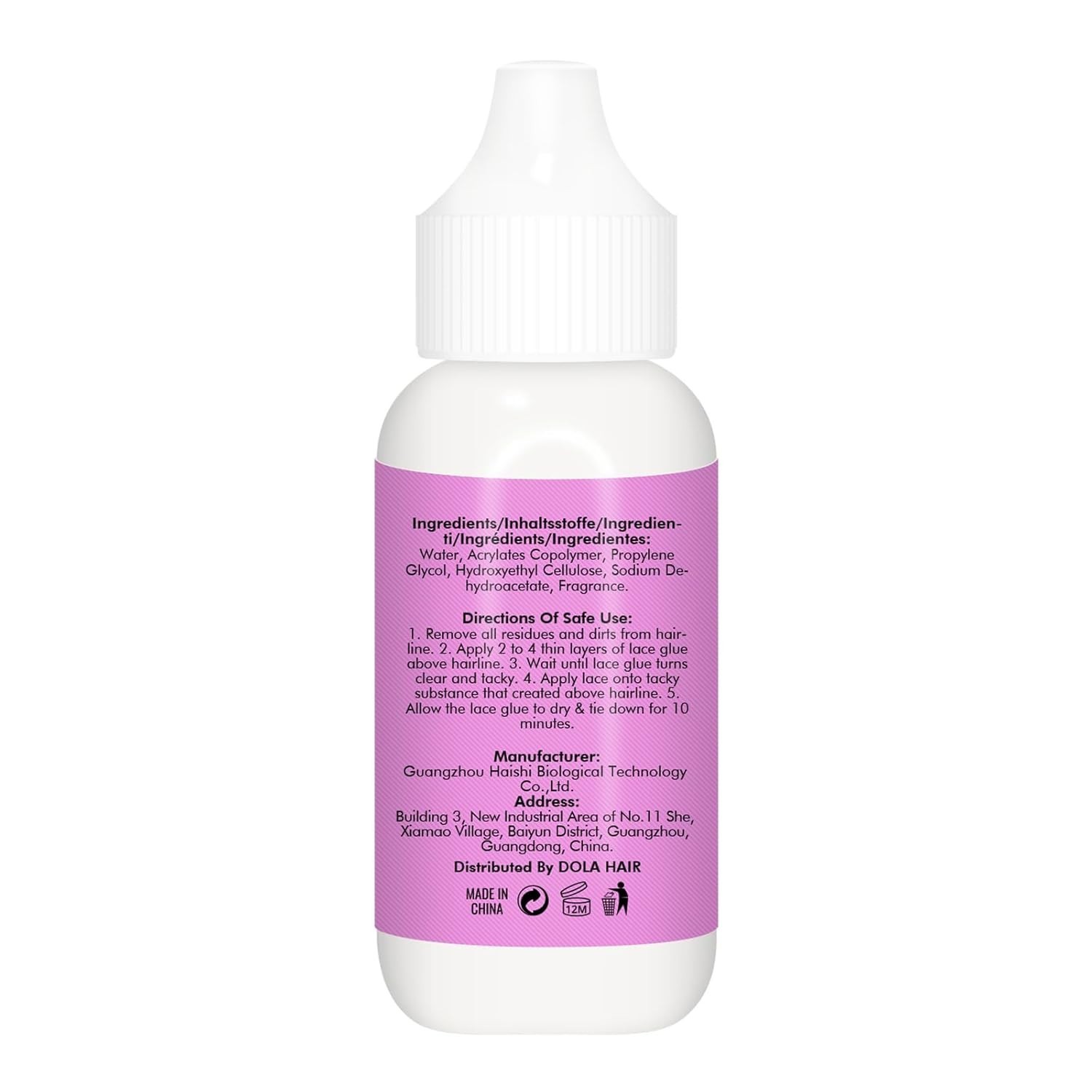 Extreme Hold Lace Glue for Wigs Waterproof Invisible Bonding 1.3 Ounce