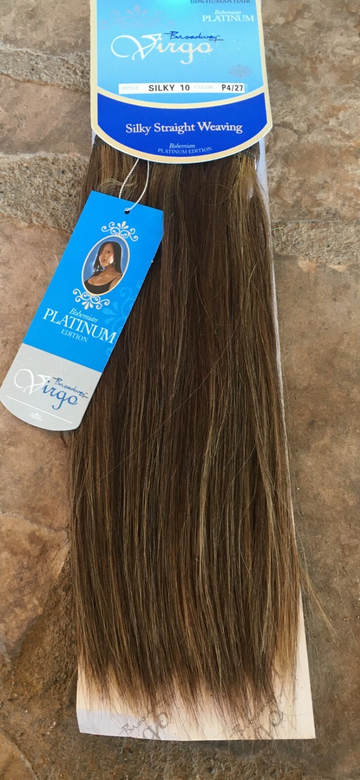 VIRGO BROADWAY BOHEMIAN PLATINUM or REMY human straight weaving extension hair