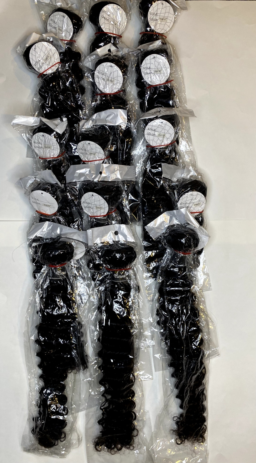 19pcsbulk Wholesale Ethically-sourced, 100% Deep Wave Virgin Hair Extensions