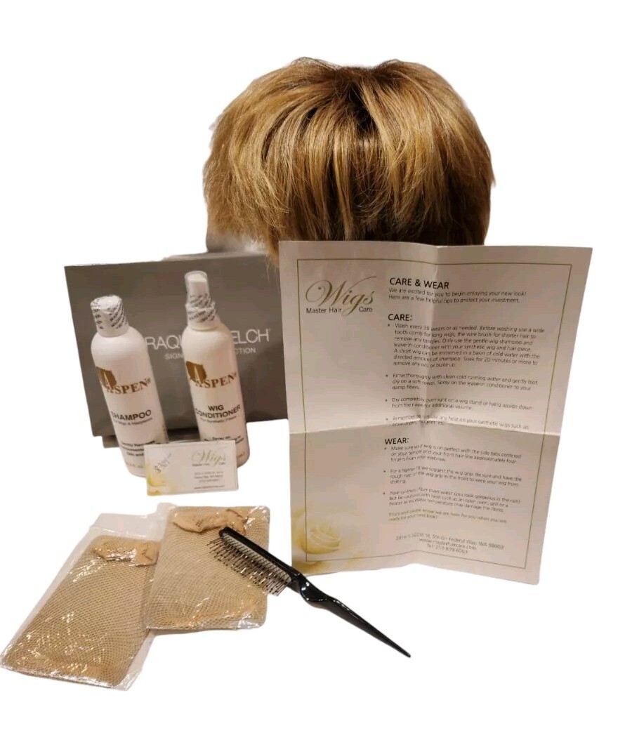 RAQUEL WELCH Brown & Red Pixie Hair Wig & Aspen Wig Shampoo & Conditioner! NEW!