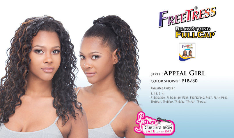 FREETRESS DRAWSTRING FULL CAP CURLY WIG – APPEAL GIRL