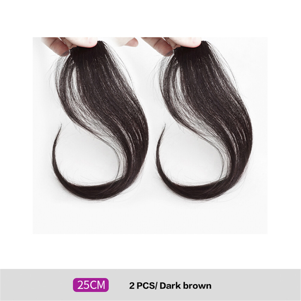 Fluffy Real Human Hair Extension Bang Front Middle Side Bangs Clip in Hairpiece