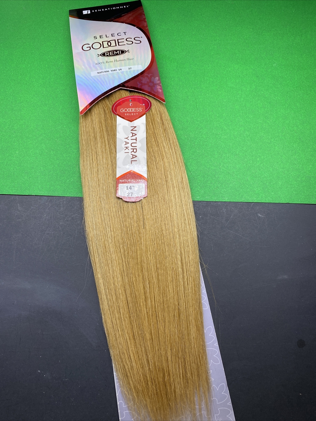 Sensationnel Remi Goddess_SELECT_NATURAL_YAKI_100% Human Hair Remy_14″_#27