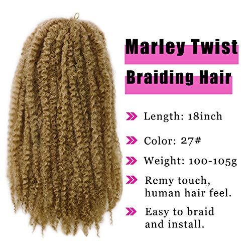 Marley Hair Twist Braiding Hair 18 Inch 1 Pack Long 18 Inch (Pack of 1) 27#